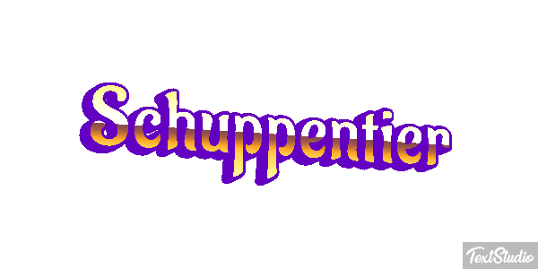 Schuppentier Efecto de texto