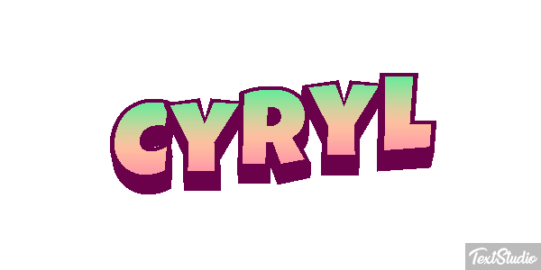 Cyryl Efekt tekstowy