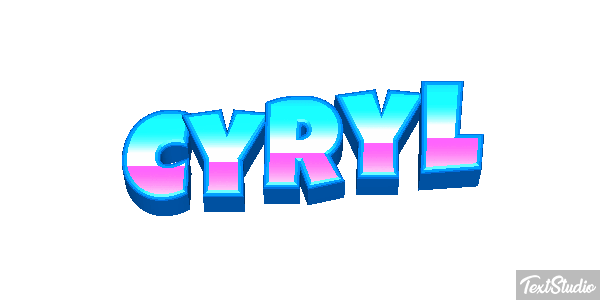 Cyryl Efekt tekstowy