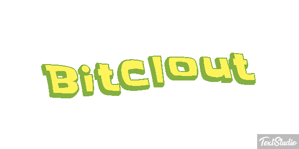 BitClout Effet de texte