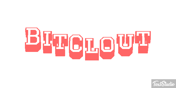 BitClout Effet de texte