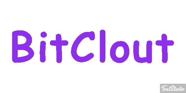 BitClout Effet de texte