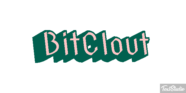 BitClout Effet de texte