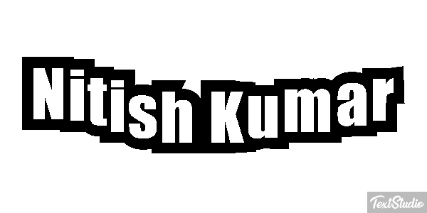 Nitish Kumar Текстовый эффект