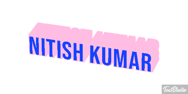 Nitish Kumar Текстовый эффект