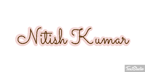 Nitish Kumar Текстовый эффект