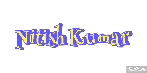 Nitish Kumar Текстовый эффект