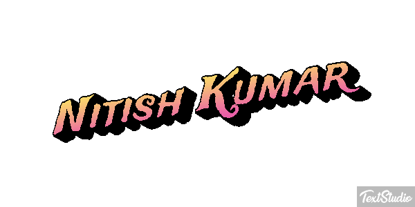 Nitish Kumar Текстовый эффект