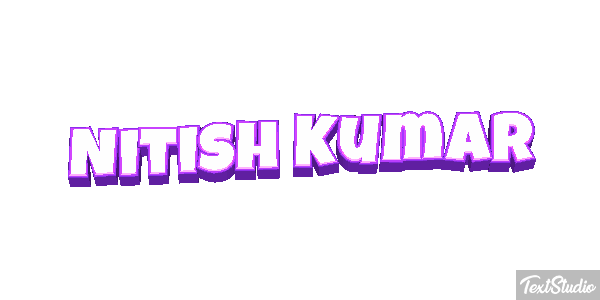 Nitish Kumar Текстовый эффект