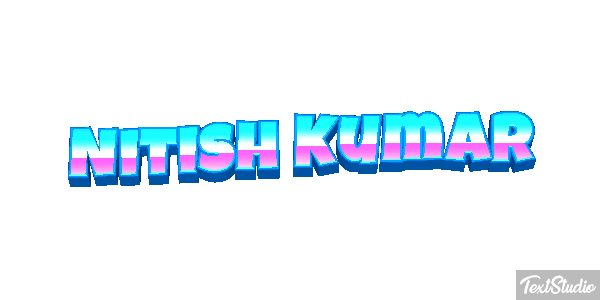 Nitish Kumar Текстовый эффект