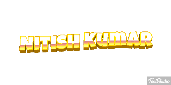 Nitish Kumar Текстовый эффект