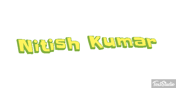 Nitish Kumar Текстовый эффект