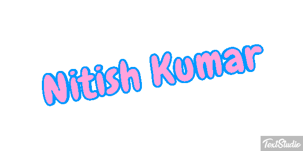 Nitish Kumar Текстовый эффект