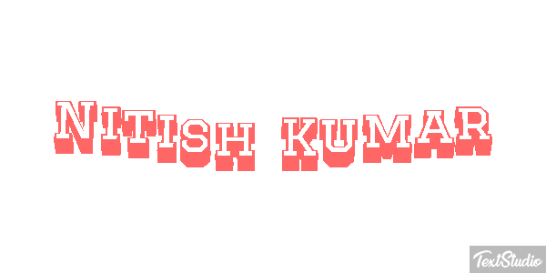 Nitish Kumar Текстовый эффект
