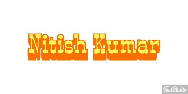 Nitish Kumar Текстовый эффект