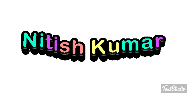 Nitish Kumar Текстовый эффект