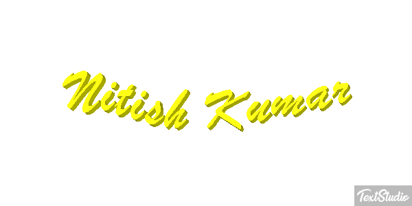 Nitish Kumar Текстовый эффект