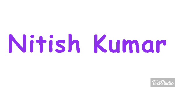 Nitish Kumar Текстовый эффект