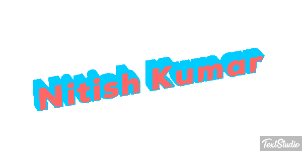 Nitish Kumar Текстовый эффект