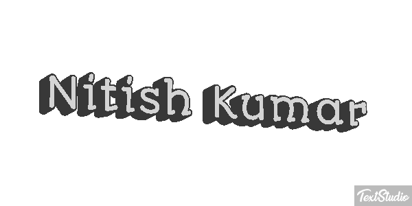 Nitish Kumar Текстовый эффект