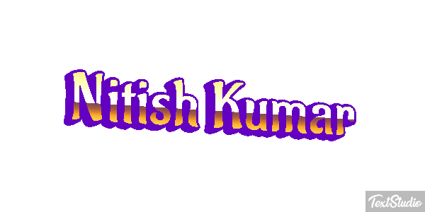 Nitish Kumar Текстовый эффект