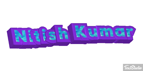 Nitish Kumar Текстовый эффект