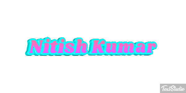 Nitish Kumar Текстовый эффект