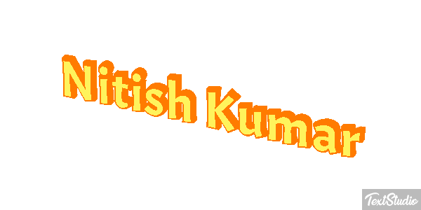 Nitish Kumar Текстовый эффект