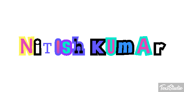 Nitish Kumar Текстовый эффект