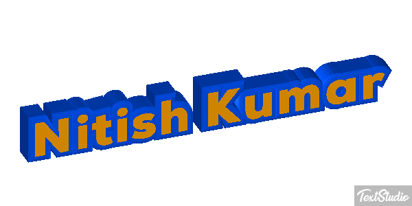 Nitish Kumar Текстовый эффект