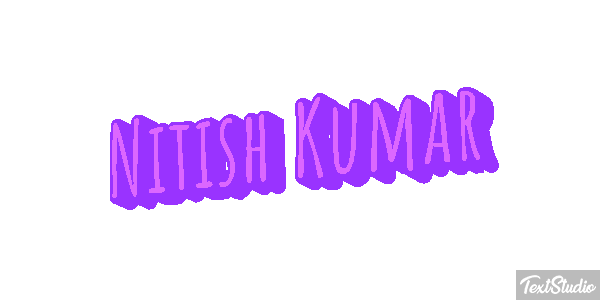 Nitish Kumar Текстовый эффект