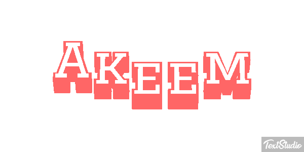 Akeem Text effect