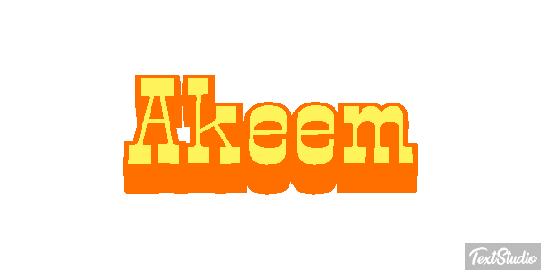Akeem Text effect