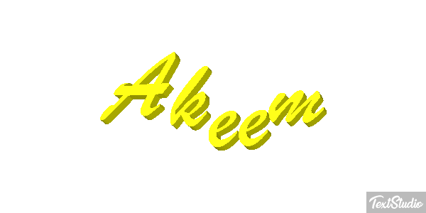 Akeem Text effect
