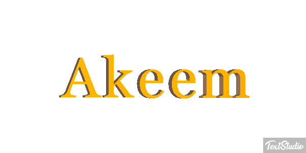 Akeem Text effect