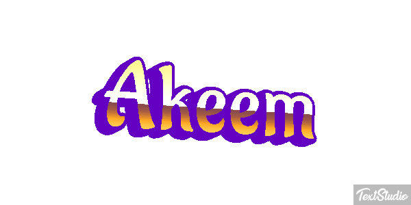 Akeem Text effect