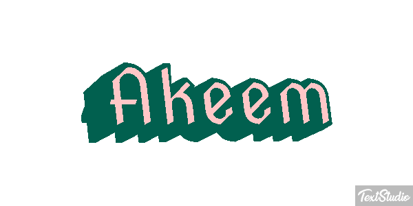 Akeem Text effect