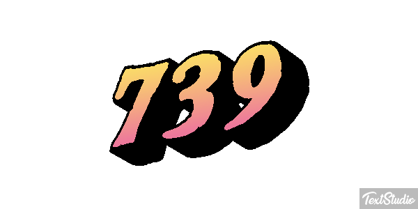 739 Texteffekt