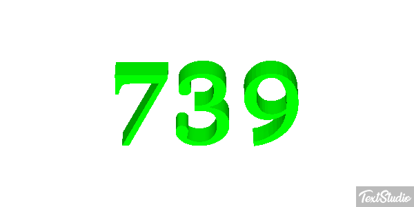 739 Texteffekt