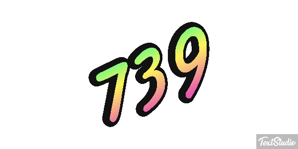 739 Texteffekt