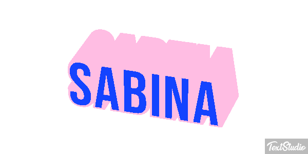Sabina Texteffekt