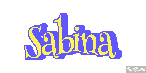 Sabina Texteffekt