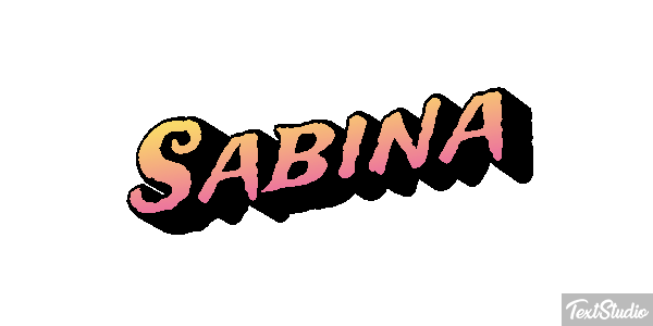 Sabina Texteffekt