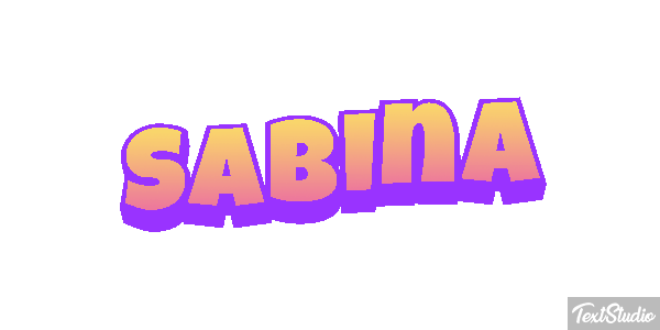 Sabina Texteffekt