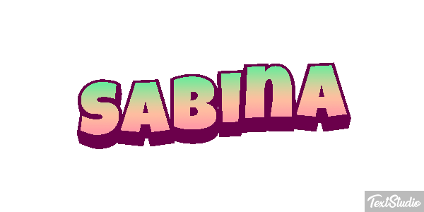Sabina Texteffekt