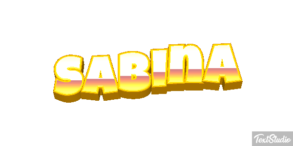 Sabina Texteffekt