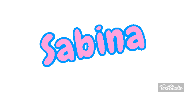 Sabina Texteffekt