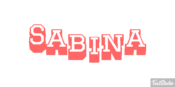 Sabina Texteffekt