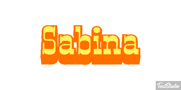 Sabina Texteffekt