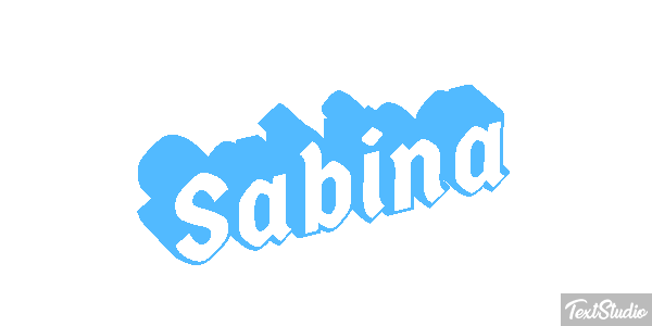 Sabina Texteffekt